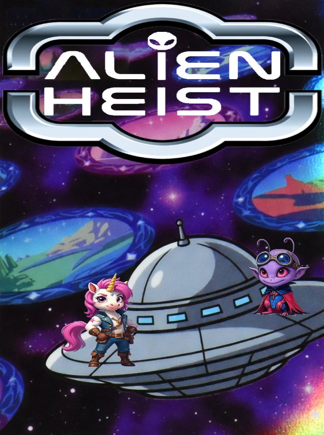 Alien Heist — Unicorn and Goon on spaceship